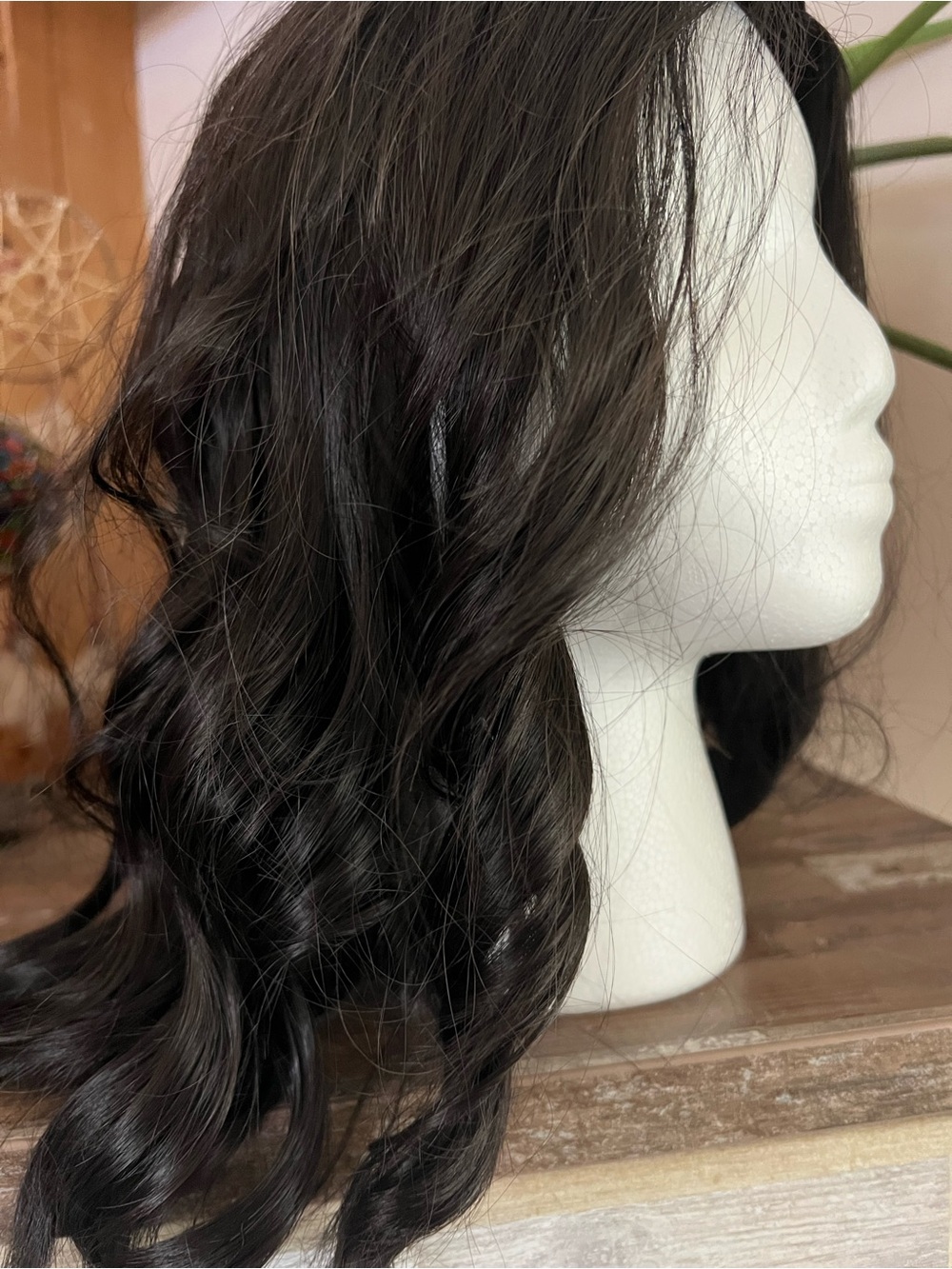 Dark Brown Wavy Women's Wig - Unbranded